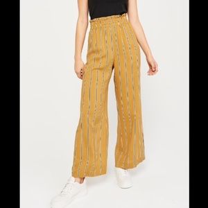 Abercrombie Womens Paperbag Waist Wide-Leg Pants